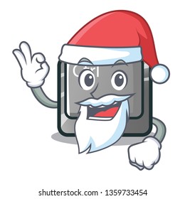 Santa ctrl button on the cartoon keyboard