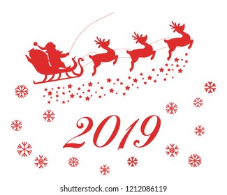 Santa with deer