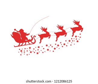 Santa with deer