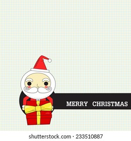 santa delivery with gift box 