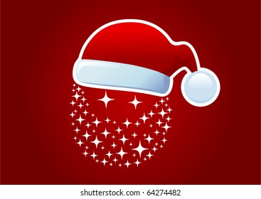 Santa design with star concept.To see the other vector Christmas illustrations , please check Christmas collection.