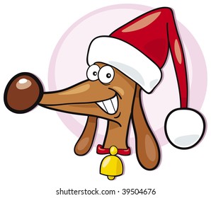 santa dog