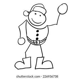 Santa doodle