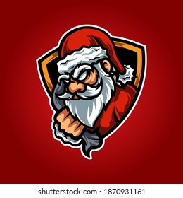 Santa E Sport Mascot Logo