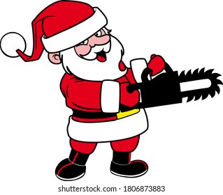 Santa is emotional with a saw.eps
