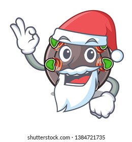 Santa escargot in the a cartoon shape