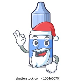 Santa eye drops isolated with the characters