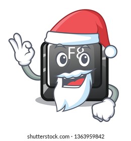 Santa f8 button displayed on cartoon keyboard
