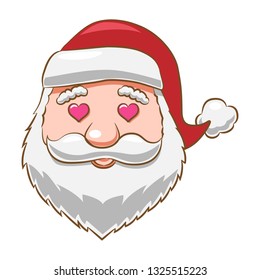 santa face kawaii