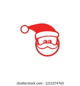 santa face vector