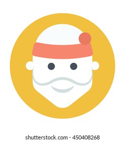 Santa Face Vector Icon