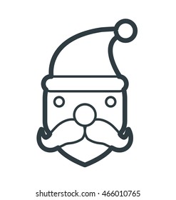 Santa Face Vector Icon
