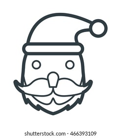 Santa Face Vector Icon