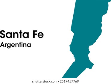 santa fe argentina map in vectors