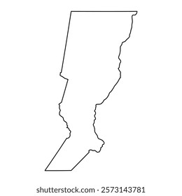 Santa Fe Province map, administrative division of Argentina. Vector illustration.