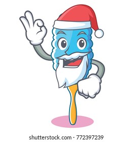 Santa feather duster character cartoon