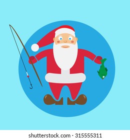 415 Santa fishing Stock Vectors, Images & Vector Art | Shutterstock