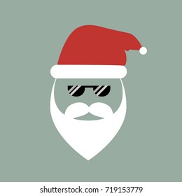 Santa flat icon design