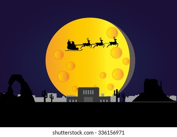santa flying city mesa