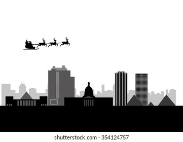 santa flying edmonton
