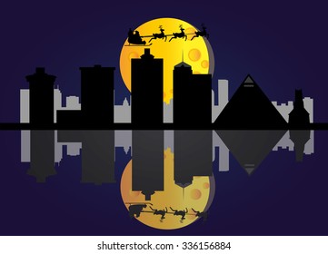 santa flying memphis city