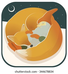 Santa with fox 