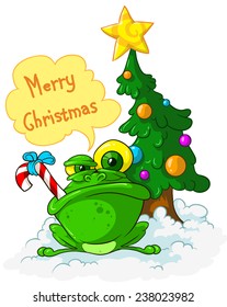 Santa frog