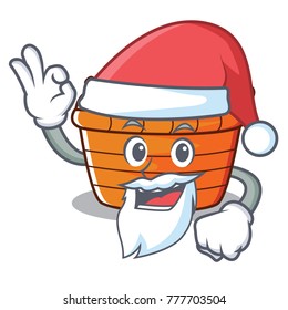 Santa fruit basket character cartoon