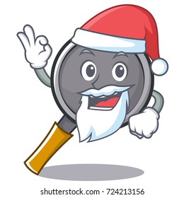 Santa frying pan cartoon character