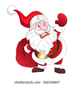 Santa with Gift Bag