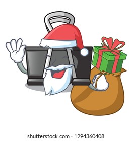 Santa with gift binder clip for charcter on documents