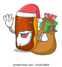 Santa with gift cartoon cake eclair decorated butter chocolate