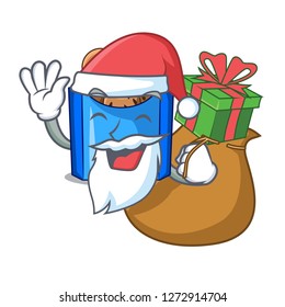 Santa with gift fried falafel served at the mascot