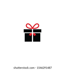 Santa gift icon,vector on a white background