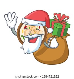 Santa with gift samgyetang in a the cartoon plate