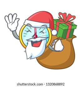 Santa with gift speedometer  