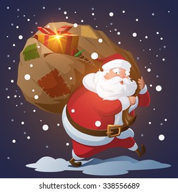 Santa with gifts