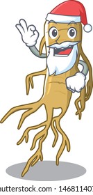 Santa ginseng in the a cartoon shape