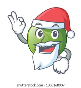 Santa green tomato in shape of mascot