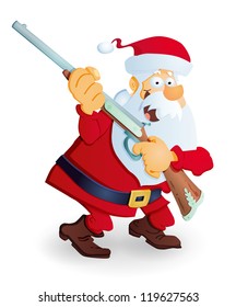 Santa with gun