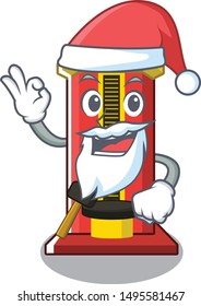 Santa hammer game machine with the cartoon