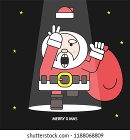 santa is happy