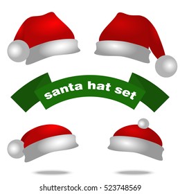 Santa hat 3D set