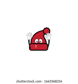 los personajes de caricatura de Santa diseñan con expresión. se puede utilizar para pegatinas, pasadores, mascotas o parches