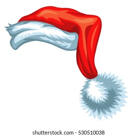 Santa Hat Cartoon Vector Illustration In Eps 10