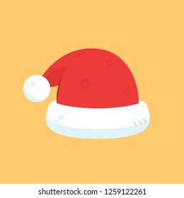 Santa hat cartoon vector. symbol.