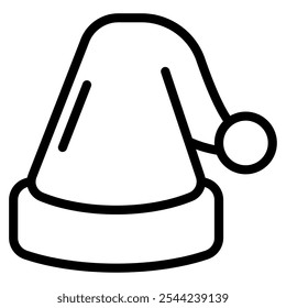 Santa Hat christmas vector icon illustration