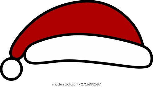 Santa Hat Christmas Vector Illustration