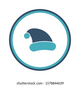 santa hat creative icon. From Christmas icons collection. Isolated santa hat sign.