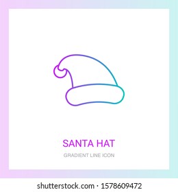 santa hat creative icon. From New Year icons collection. Isolated santa hat sign.